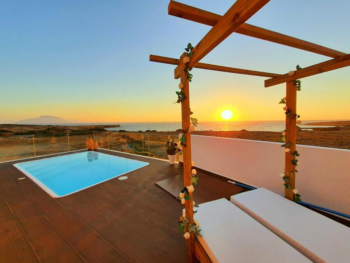 Tramonto Luxury Villa No1- Breathtaking Sunset View Foiníkion Exterior foto